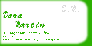 dora martin business card